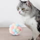 thumbnail image 4 of Pelotas de juguete para gatos Zulema interactivas con campanas rosa amarillo azul, 4 of 8