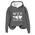 thumbnail image 1 of Rbaofujie Sweat à Capuche pour Enfants, Imprimé Décontracté, Col Rond, Manches Longues, Gris Foncé, 1 of 4