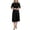 Black, variant on Women's Crew Neck Professional Dress, Solid Color Elegant Office Wear Dress, Work Appropriate Business Casual Dress for Women, Formal and Career Attire Black XXL