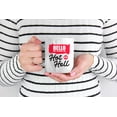thumbnail image 2 of Hello My Name Is Hot White Ceramic Coffee & Tea Mug (15oz), 2 of 6