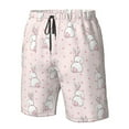 thumbnail image 4 of Logiee Rabbit Print Mens Swim Trunks Quick Dry Board Shorts,Breathable Hawaii Beach Shorts Swimwear Bathing Suits-XX-Large, 4 of 6