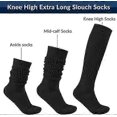 thumbnail image 4 of ExquisiteSlouch Socks for Women, Soft Extra Long Scrunch Knee High Sock,Cotton Knit Socks Fall Winter Boot Socks for Women Girls, One Size, 4 of 5