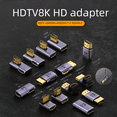 thumbnail image 3 of Adaptador macho-hembra 8K HDTV2.1 con curva hacia arriba de 90 grados y 270 grados Adaptador AM/AF para TV por computadora ultra HD, 3 of 6
