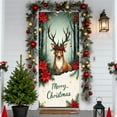 thumbnail image 6 of Horivan Christmas Door Curtain with Santa Claus Design Festive Polyester Fabric Decoration for Holiday Party Wall Decor Long Lasting Reusable Holiday Season, 6 of 6