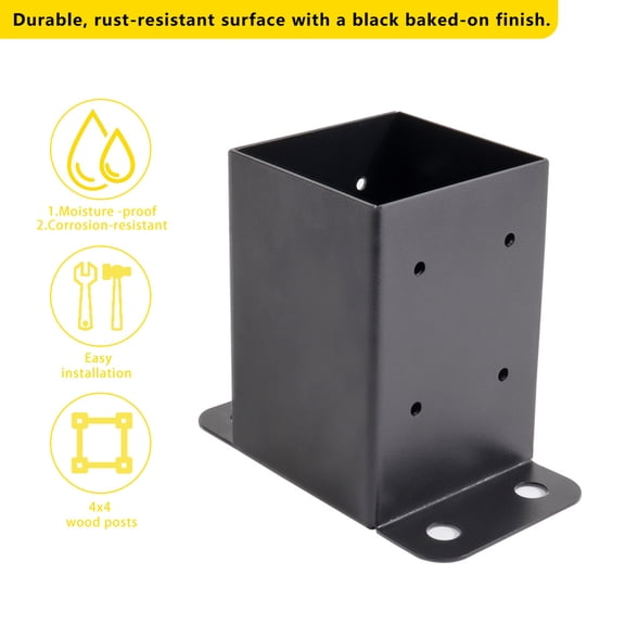 BERTDOMD Wood Post Base Bracket Kit for Pergolas Gazebos Outdoor Structures Support Hardware Accessories