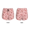 thumbnail image 3 of Daiia Ladybug And Flowers Pattern Women's 2 in 1 Running Shorts - Lightweight Athletic Workout Gym Yoga Shorts Liner with Phone Pockets-Medium, 3 of 7