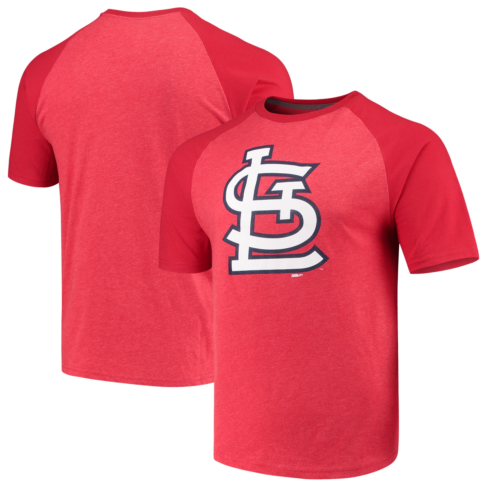St. Louis Cardinals Stitches Team Logo Raglan T-Shirt - Heathered Red - 0 - 0