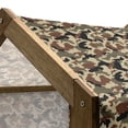 thumbnail image 4 of Camouflage Pet House, Pixel Art Style Blending in Environment Pattern Abstract Fashion Design, Outdoor & Indoor Portable Dog Kennel with Pillow and Cover, 5 Sizes, Brown Black Sepia, by Ambesonne, 4 of 4