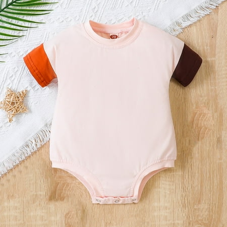 

Sunhillsgrace Baby Care Jumpsuit Baby Boys And Girls Long Sleeved Cow Print Triangle Jumpsuit Jumpsuit Baby Child Contrast Color Short Sleeved Triangle Romper