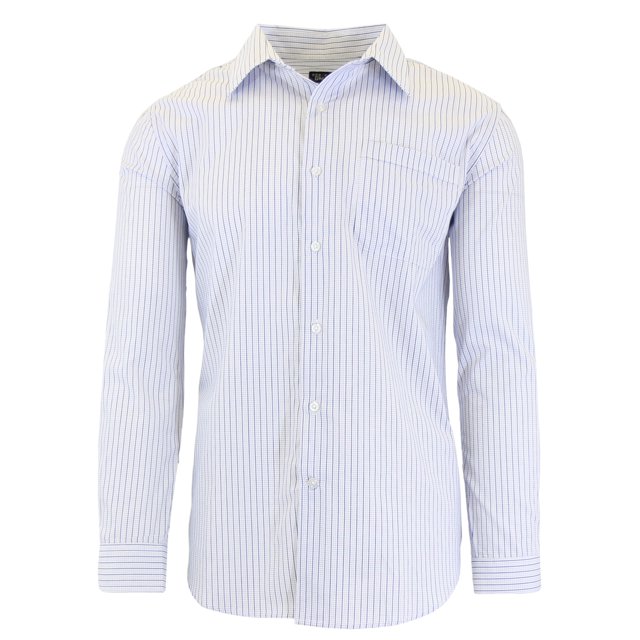 Men's Long Sleeve Printed Dress Shirt With Chest Pocket