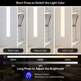 thumbnail image 4 of FULLWATT 27.6"x27.6" Bathroom LED Mirror Medicine Cabinet with Lights, Wall-Mounted w/ Defogger, Dimmable,  Adjustable Shelves, Memory Function, White, 4 of 9