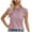 Pink, variant on Summer Fashion Plus Size Tank for Women Trendy Clothes 2025 Casual Solid Round Neck Up to 65% off!
