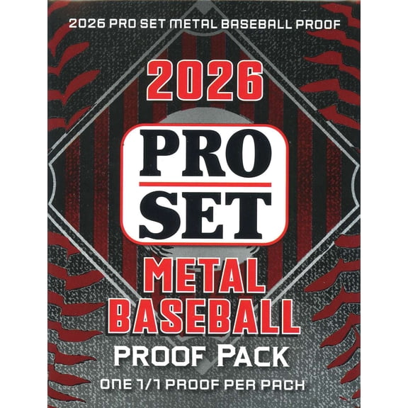 MLB Leaf 2026 Pro Set Metal Baseball Trading Card PROOF Pack [1/1 Proof Per Pack]