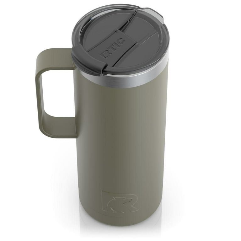 RTIC 20 oz Coffee Travel Mug with Lid and Handle, Stainless  Steel Vacuum-Insulated Mugs, Leak, Spill Proof, Hot Beverage and Cold,  Portable Thermal Tumbler Cup for Car, Camping, Twilight: Tumblers
