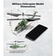 thumbnail image 5 of Helicóptero de control remoto SYMA S55H de diseño militar, 5 of 7
