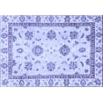 thumbnail image 1 of Ahgly Company Machine Washable Indoor Rectangle Abstract Blue Modern Area Rugs, 7' x 9', 1 of 4