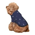 thumbnail image 5 of Haiem Anchor Heart Blue for Winter Dog Hoodie Sweatshirts with Pockets Warm Dog Clothes for Small Dogs Chihuahua-X-Small, 5 of 7