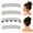 4pcsB, variant on Elegant Flexible Invisible Flyaway Hairband, 4-Piece Spiral Grip Headband Set for Buns, Ponytails and Updos