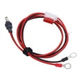 thumbnail image 1 of O Ring DC Charging Cable for Dish with Fuse, Rubber & Copper O Ring Terminal to DC Plug Power Cord 12-24V for Antennas, RV, Boat, Off Grid, 1 of 7