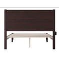 thumbnail image 5 of AFI NoHo 14" Queen Wood Platform Bed Frame with Modern Panel Headboard, Espresso, 5 of 7