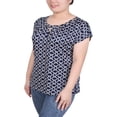 thumbnail image 2 of Plus Size Extended Sleeve Top With Grommets, 2 of 4