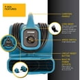 thumbnail image 5 of XPOWER P-80A Mini Mighty Air Mover, Utility Fan, Dryer, Blower with Built-in Power Outlets - Blue, 5 of 11