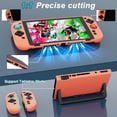 thumbnail image 2 of Funda protectora para Nintendo Switch 2: carcasa rígida y delgada acoplable a la base, con protector de pantalla y 4 salientes para los pulgares; funda con protección contra arañazos y golpes, 2 of 7
