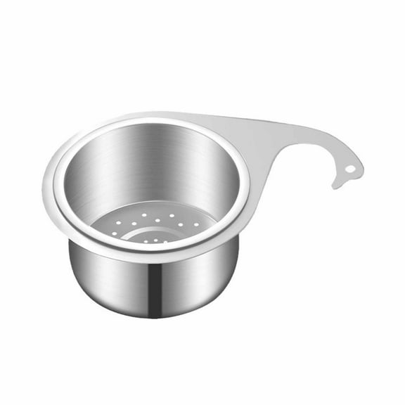 AYktou Kitchen Sink Strainer-Swans Sink Strainer Basket,Stainless Steel Draining Basket for Sink,Sink Food Strainer Draining Basket,for Kitchen Fruit and Vegetable Cleaning and Draining