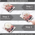 thumbnail image 3 of Bears Car Roses Flowers Food Scale Digital Kitchen Scale Waterproof Tempered Glass Tare Function 11 lb for Baking Cooking Meal Prep, 3 of 7