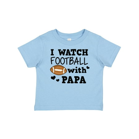 

Inktastic I Watch Football with My Papa Gift Baby Boy T-Shirt