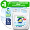 all Free Clear Liquid Laundry Detergent, Odor Relief, 184.5 oz, 103 Loads