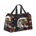thumbnail image 2 of Disketp Retro American Eagle A Bolsa de Viaje Tipo Duffle, Bolso de Mano para Fin de Semana para Mujer, Bolsa de Gimnasio Ligera para Hombre, Esencial para Viajes, 2 of 7