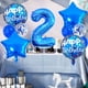 thumbnail image 2 of Set de globos con temática azul para segundo cumpleaños, 11 unidades | Happy Birthday, 2 of 2