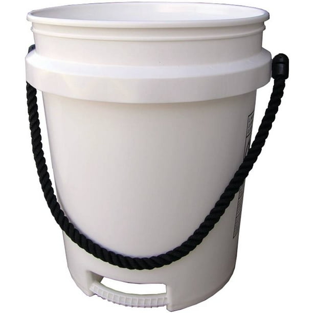 Encore White 5 gal. Polyethylene Paint Pail