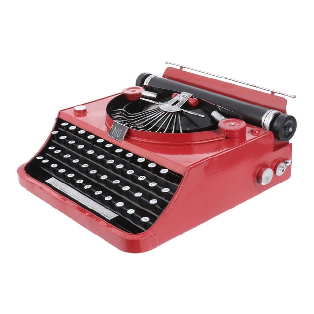 BEADCEST 1Pc Manual Typewriter Model Resin Decoration For Study Ornaments