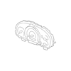 Genuine OE Honda Instrument Cluster - 78120-SHJ-A22