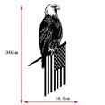 thumbnail image 5 of BEMS-1 pieza de acero, decoración de águila de la libertad, búho de hierro, jardín trasero, 5 of 5