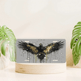 thumbnail image 6 of 1 Pcs 2D Flat License Plate Covers & Frames, A Golden Eagle For Decorative Front, Waterproof For Decoration Aluminum License Plate Covers & Frames Cover For Men Women, 12" X 6", 6 of 6