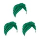 thumbnail image 4 of Guardurnaity Turbante Nudo Musulmán Hijab Donut Llanura Pañuelo Sombreros Pérdida Bonnet Decoración para Mujeres Accesorios Verde Type1 NO1, 4 of 6