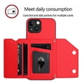 thumbnail image 6 of Case for OnePlus 13 5G Wallet Case with Credit Card Holder and Lanyard Premium Leather Magnetic Clasp Kickstand Shockproof Protective Phone Cover, 6 of 6