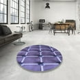 thumbnail image 4 of Ahgly Company Machine Washable Indoor Rectangle Transitional Purple Area Rugs, 2' x 5', 4 of 7