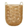 thumbnail image 2 of Laundry Hamper Basket 40x30cm, Handwoven Seagrass Hamper with Handles, Multipurpose Storage Organizer for Clothes Toys Blankets, Natural Decor, 2 of 6
