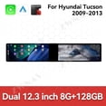 thumbnail image 3 of ZWNAV Dual 12.3 inch Screen Car Radio For Hyundai Tucson 2009-2013 Android GPS Navigation Multimedia Video Player Stereo Receiver Head Unit, 3 of 15