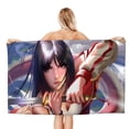 thumbnail image 1 of Princesa Mulan Toalla de playa de secado rápido con diseño temático, regalo para mujeres y niñas, ideal para cumpleaños, fans, amantes de la música, uso en la playa o al aire libre, 78 × 160 cm, 1 of 6