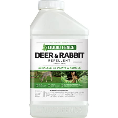 Liquid Fence Deer & Rabbit Repellent Concentrate, 32-fl