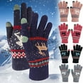 thumbnail image 5 of Matoen Touch Screen Gloves Reindeer Pattern, Warm Knit Winter Gloves Christmas Gifts Stocking Stuffers for Women Gifts, 5 of 5