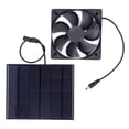 thumbnail image 3 of Solar Powered Exhaust Fan, Easy To Use Effective USB Voltage Regulator Outdoor Solar Powered Panel Fan Convenient Eliminate Smell 3.5W 6V  For Greenhouse, 3 of 8