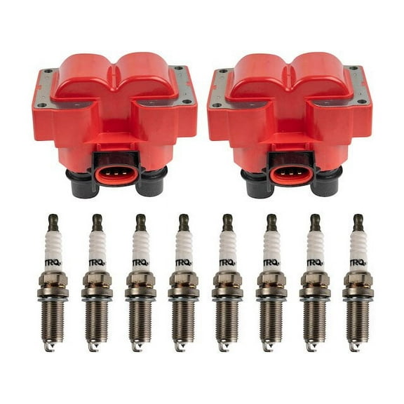 Ignition Coil and Spark Plug Kit 10 Piece - Compatible with 1997 - 1999 Ford F-150 4.6L V8 1998
