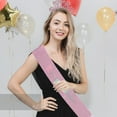 thumbnail image 4 of Lubelski 2Pcs/Set Women Happy Birthday Crown Shoulder Strap Rhinestone Headband Set My Birthday Sash Tiara Girls Parties Favor, 4 of 8