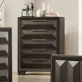 thumbnail image 2 of New Transitional King Size Bed 6pc Set Bedroom Espresso Finish Dresser Chest Nighstands Solidwood Bedroom Furniture, 2 of 9